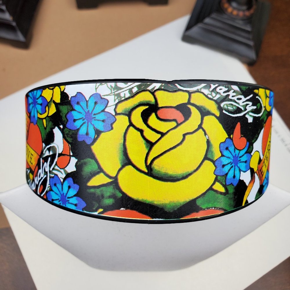 ED HARDY VINTAGE Style Authentic Hair Band / Tattoo picture print